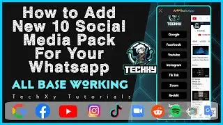 How to Add New 10 Social Media Slider for your whatsapp | All Base Working | TechXy Tutorials | 2021
