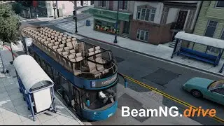 BeamNG.drive - Driving the Bus of the future [Bus Route Gameplay]