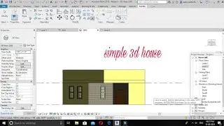 simple 3d house in revit || revit 2019