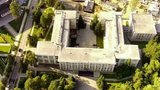 НГУ, главный корпус с дрона