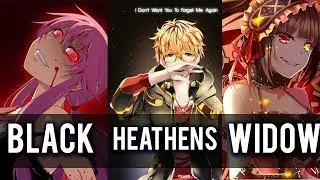 ❋「Nightcore」→ - Black Widow / Heatens - |Switching Vocals|