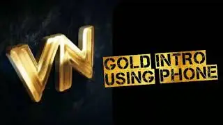 Gold intro reveal using phone