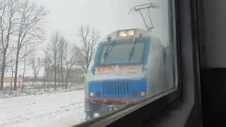 [БЧ] Поездка на электричке ЭР9ТМ-801.Печинский-Минск пасс. 2 часть.