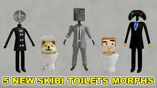 ROBLOX! SKIBI TOILETS MORPHS! SCARY TOILETS MORPHS! NEW 5 SKIBI TOILETS MORPHS!