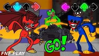Friday Night Funkin'    Scary Larry vs Huggy Wuggy Genocide Poppy Playtime x FNF