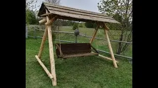Садовые качели деревянные своими руками / Garden swing wooden with their hands