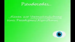 Pseudocode Grundlagen