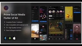 Prime Social Media Flutter App UI Kit