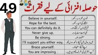 Be strong #Never Give Up#English Sentences with Urdu Translation##spoken
