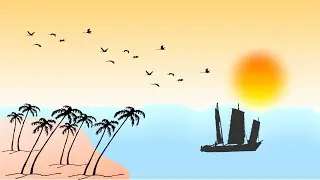 CorelDraw Tutorial 2022  Beautiful Scenery of Sun Light Design coreldraw
