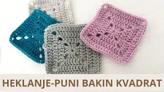 Heklanje kvadrata/kako se hekla bakin kvadrat/heklanje punog bakinog kvadrata