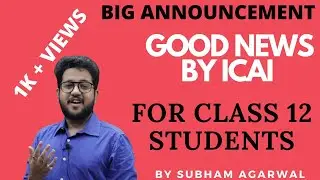 BIG ANNOUNCEMENT | CA FOUNDATION REGISTRATION | CLASS 12 STUDENT