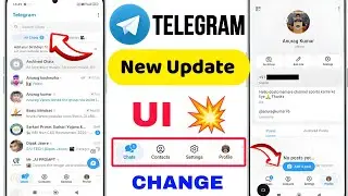 Telegram New Update UI change | TELEGRAM NEW UPDATE 2026 | Telegram account change kaise kare 