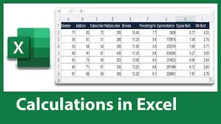 Basic Math Calculations in Excel - Excel Tutorial 6
