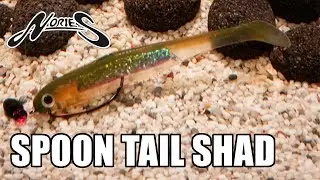 Nories: Spoon Tail Shad! Lure action on a Texas Rig! Underwater! Full HD