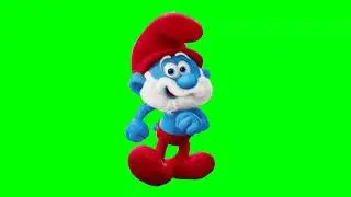 Papa Smurf green screen