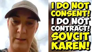 Sovereign Citizen KAREN Didn't Learn The First Time, So The Police 