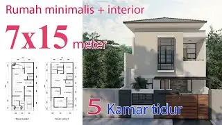 Rumah minimalis 7 x 15 meter dan interior