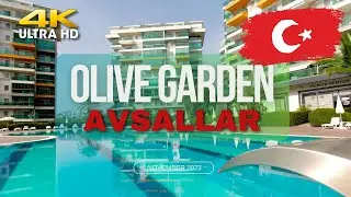 4K 🇹🇷 Alanya/Avsallar.  Olive Garden. Walking tour. 09.11.2023 #авсаллар