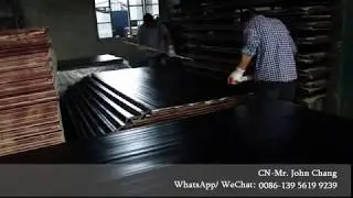 Film face construction plywood hot press machine / Plywood hot press
