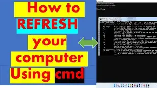 Refresh Computer using command prompt|| How to refresh computer using command prompt|| cmd