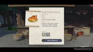 Genshin Impact: food delivery (part 1) sara (day 2)