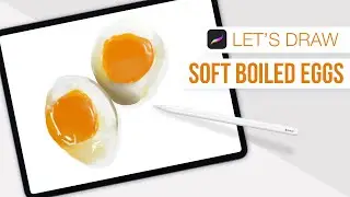 How to Draw a Soft Boiled Egg in Procreate Step by Step
