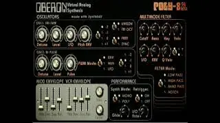 FREE VST ANALOG SYNTH OBERON POLY 8  SOUND DEMO