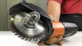 IDEA BRILLANTE PARA HACER UNA MÁQUINA CASERA - TRUCO PARA TU AMOLADORA ANGULAR FACIL