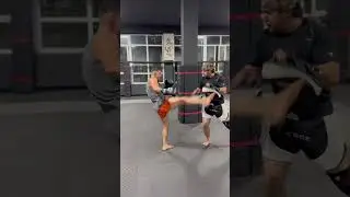K-1& Kickboxing style padswork .Работа на лапах К-1 Кикбоксинг