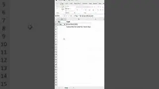 Create a Dynamic Numbered List in Excel 