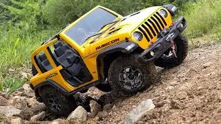 1/10 Scale Jeep Wrangler Rubicon JL 2 Door Hardbody|RC4WD TF2 chassis|first Off-road ride 4X4 Rc Car