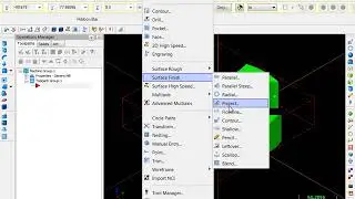 Different type of toolpath in master cam