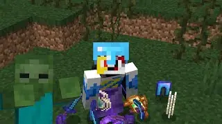 Minecraft But Hostile Mobs Drop OP Loot!