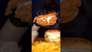 KFC “extra” Crispy Chicken Burger (with cheese sauce) 