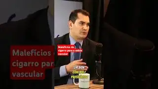Cigarro não combina com saúde. Nesse vídeo Dr Moraes Jr explica os prejuízos  na saúde vascular.