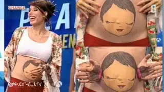 Pilar Rubio presume de barriga de embarazada
