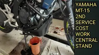 YAMAHA MT-15 2ND SERVICE | CENTER STAND