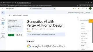 Generative AI with Vertex AI: Prompt Design | GSP1151 Qwiklabs Walkthrough (Full Lab Solution)