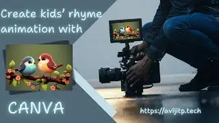 Create Animated Rhyme Videos for Kids easily with Canva and AI #animatedcartoon