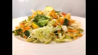 Salade légère d'hiver vegan/Salata de iarna de post/Light Winter Salad/Легкий зимний салат (постный)