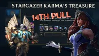 GETTING ASCENDED STARGAZER KARMA AND HEXPLORER GALIO ON KARMA'S TREASURE. 2 SKINS IN 14TH PULL!!!