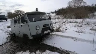 Что может стоковая УАЗ БУХАНКА, Opel Frontera на бездорожье