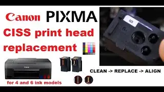 Canon Print Head Replacement for PIXMA CISS G series model - G1020 G2020 G2060 G3020 G3060 G500 G600