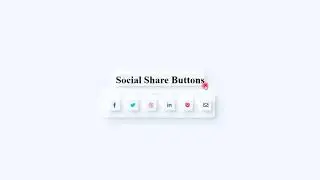Social Share Buttons using CSS