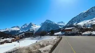 One of the most beautiful areas in a village in the Alps, Switzerland