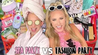 SPA PARTY 💅🏼🫧 VS FASHION PARTY 💋👗TARGET SHOPPING CHALLENGE