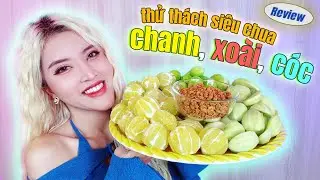 REVIEW) SUPER CHALLENGE | EAT LEMON MANGA TOAD | DIET SHRIMP HONEY AND SALT as desired.
