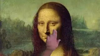 Seriously?  Mona Lisa.  How daVinci saved the Mona Lisa at the last minute.
