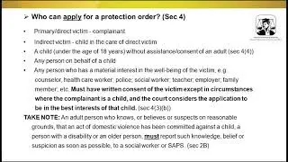Amendments on the Domestic Violence Act